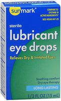 Sunmark Lubricant Eye Drops, Long Lasting - 1/2 oz, Pack of 2