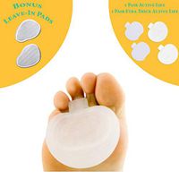 N49 Designs Metatarsal Comfort Foot Pads, Rapid Relief for Ball of Foot with Gel High Heels Pads, Gel Metatarsal Pads (Extra Thick Active Life Pads for Closed Toe Shoes)