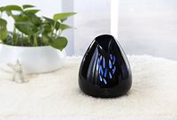 ZAQ Lucent Portable Aromatherapy Essential Oil Fan Diffuser - Battery & USB Powered for Home Office Bedroom Room (Black)