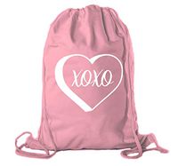 Valentine's Day Bags, Cotton Drawstring Cinch Backpacks, Valentines Day Gift Bags - Watermelon CA2725VAL S6