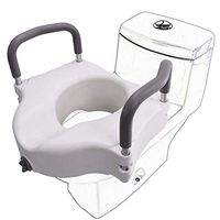 ZBYXZIGJ Raised Elevated Toilet Seat with Removable Arms