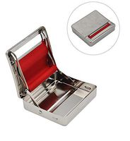 Rolling Machine Metal Red Cloth Automatic Cigarette Tobacc Roller Box & Storage Box 70mm