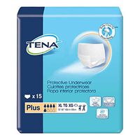 TENA® Protective Underwear, Plus Absorbency-Size X-Large Waist / Hip 55" - 66" - Case of 60