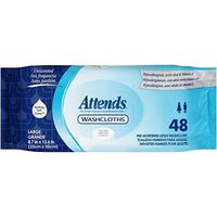 Attends Unscented Washcloths, 8.7" x 12.6" (Pack of 48)