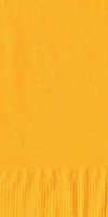 50 Plain Solid Colors Dinner Hand Towel Napkins Paper - Harvest Yellow/School Bus Yellow