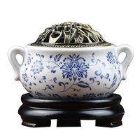 RXBFD Ceramic Aroma Smokeless Incense Burner -Home Office Adjustable Temperature Timer - Agarwood Aromatherapy Essential Oil Electric Heating Aromatherapy Stove