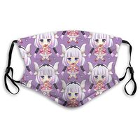 2pcs Ma-sk Anime Miss Kobayashi's Dragon Maid Chibi Kanna PM2.5 Non-Medical Dust with Replaceable Filter Elements