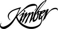 Kimber Firearm Logo - Vinyl 6" wide (color: BLACK) decal laptop tablet skateboard car windows sticker