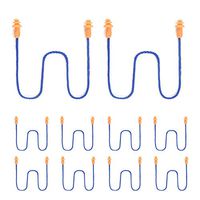 Luxtrip 10 Pairs Corded Ear Plugs Soft silicone wired earplugs Reusable Silicone Earplugs Noise-canceling earplug protective earmuffs Fly, train, travel, travel, sleep Sleep Noise Cancelling for Heari