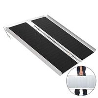 Portable Wheelchair Ramp,3ft Lightweight Singlefold Aluminum Scooter Mobility Ramp Non-Skid Utility Mobility Threshold Access Ramp with Handle,Suitcase Design for Home Steps Doorway Stairs Porch