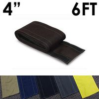 4" SafCord Carpet Cord Cover - Length: 6FT - Color: Black | Works only on Barber and Loop Style Carpet and Rugs