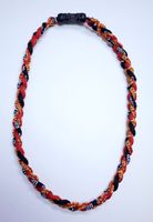 20" Energy Necklace in Black and Red Color