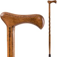 Brazos Walking Cane for Men and Women Handcrafted of Lightweight Wood and made in the USA,  Brown Oak, 37 Inches