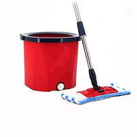 Living utensils Rotating Flat Mop Dry Mop Rotating Bucket Double Drive Mop Bucket Hand Pressure Mop Bucket