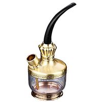 Zinc Alloy Filter Hookah Hose, JUMEIGE New Shisha Set, Shisha Gift Accessories for Filtration of Hazardous Substances (Gold) … (COOR3)