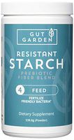 Gut Garden Resistant Starch Prebiotic Fiber Blend - Promotes Healthy Bacteria with Glucomannan, Inulin, Larch Arabinogalactan, Acacia Senegal and Raw Unmodified Potato Starch (30 Servings)