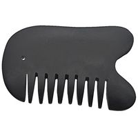 Echaprey Bian Stone Gua Sha Scraping Board Multifunction Massage Comb Tools for Graston SPA Acupuncture Therapy (D)