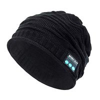 Wireless Bluetooth Beanie,Unisex Outdoor Sport Knit Hat with Stereo Speakers & Microphone
