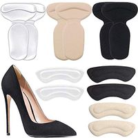 Heel Cushion Inserts - Silicone High Heel Grips/Heel Pads, for Men's and Women's Loose Shoes, Preventing Heel Slipping, Heel Protectors Improve Foot Pain,Rubbing -6 Pairs