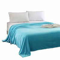 Theoylos Ultra Soft Flannel Blanket Fleece All Season Light Weight Living Room/Bedroom Warm Blanket (Throw 150"X200") Sky Blue
