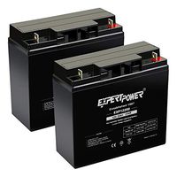 (2 Pack) ExpertPower 12 Volt 20 Ah Rechargeable Battery [EXP12200], Model:EXP12200-2