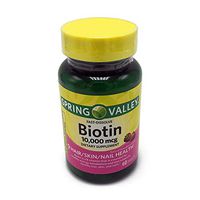 Spring Valley Fast-Dissolve Biotin, 10,000 mcg, 60 tabs