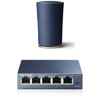 TP-Link OnHub Router and 5-Port Gigabit Unmanaged Desktop Switch