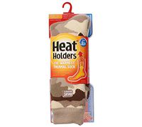 Heat Holders Men's Camo Thermal Socks Beige