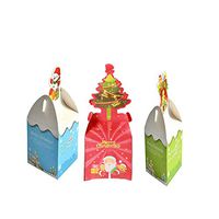 PhoebeTan Christmas Gift Boxes 16 Pieces A Pack (Style 4)