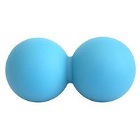 Peanut Double Massage Ball/Peanut Therapy Ball- Premium Silicone - Suited for Myofascial Release and Self-Yoga Using Trigger Point and Deep Tissue Therapy of Feet, Hands, Back. (Blue)