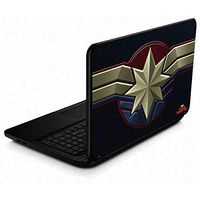 Skinit Decal Laptop Skin for 15.6 in 15-d038dx - Officially Licensed Marvel/Disney Captain Marvel Emblem Design
