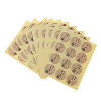 Simdoc 120 PCS Kraft Stickers Thank You Dandelion Adhesive Kraft Seal Sticker Kawaii Baking Gift Label Sticker for DIY Handmade Products