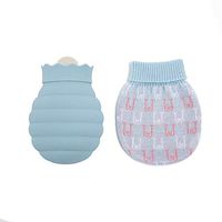 Warmer Hot Water Bag Hot Water Bottle Soft Silicone Hot Water Bottle for Warm and Ice for Pain Relief, Hot and Cold Therapy (Color : Blue)