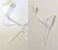 (2-Pack) Slim Tube Refill Screw-ON Type Hearing aid Replacement Tubes for Phonak (C1B Size 1 Right and Left)