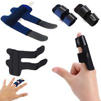 Finger Splint Straightening Brace Adjustable Fixing Belt with Built-in Aluminium Support for Finger Tendon Release Pain Relief