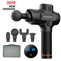 Hand held Massage Gun Cordless Deep Muscle Tissue Relaxation Massager Portable Quiet Vibration tech for Athletes Pain Relief fiteness Recovery Back Neck Leg Massager (Black)