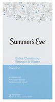 Summers Eve Douche Extra Cleansing Vinegar & Water 2 Count (2 Pack)