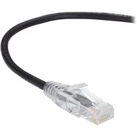 BLACK BOX NETWORK SERVICES - SLIM-NET CAT6A PATCH CABLE BLACK 10FT