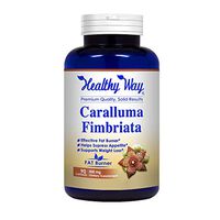 Healthy Way 100% Pure Caralluma Fimbriata - Natural Extract Weight Loss Diet Pill Supplements, Best Natural Plant Root Appetite Suppressant & Energy Booster, Max Strength Slim Lean Fat Burn - Non-GMO