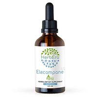 Elecampane A120 Alcohol Herbal Extract Tincture, Organic Elecampane (Inula Helenium) Dried Root (4 fl oz)