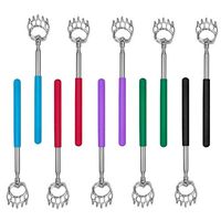 Exsun Bear Claw Telescopic Back Scratcher Backslap with Soft Rubber Handles for Scratching Itches 10-Pack