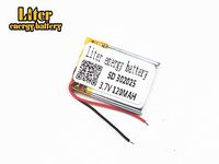 3.7V 120mAh 302025 Lithium Polymer Ion Rechargeable Battery Lithium Polymer Li-Po Battery for MP4 GPS MP3 Bluetooth Stereo DIY Gift