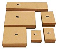 Cotton Filled Gift Box - 6 Assorted Size 5 of Each Size (Kraft)