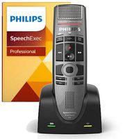 YBS Philips SpeechMike Premium Air Wireless Dictation Microphone with Push Button Design with SpeechExec Professional Dictation Software