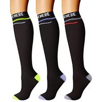 CHARMKING Compression Socks (3 Pairs) 15-20 mmHg is Best Athletic & Medical for Men & Women, Running, Flight, Travel, Nurses, Edema - Boost Performance, Blood Circulation & Recovery (S/M, Assorted 18)