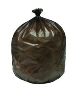 SKILCRAFT 8105-01-183-9769 Heavy Duty Maximum Performance Can Liner, 39" Length x 33" Width, Brown (125 per Box)