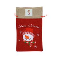 VAbBUQBWUQ Wedin Bear Santa Clause Drawstring Candy Goody Toy Gift Stocking Bag Holiday Wrapping Party Favors Presents Decorations