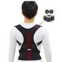 YC° Back Brace Posture Corrector,Adjustable Magnets Back Support Posture Corrector Women Men's Medical Corset Back Posture Brace Back Support Belt,S