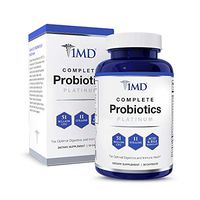 1MD Complete Probiotics Platinum - with Prebiotic Fiber | 51 Billion Live CFU, 11 Strains, Dairy-Free | 30 Vegetarian Capsules