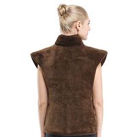 XuangXin Heating Pad Wrap,3 Electric Temperature Options for Neck Shoulders Whole Back Pain Relief Soothing Muscle Pain and Tension Relief Therapy,Brown